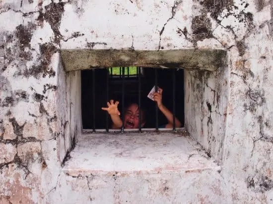 Fort Cornwallis prison Cell