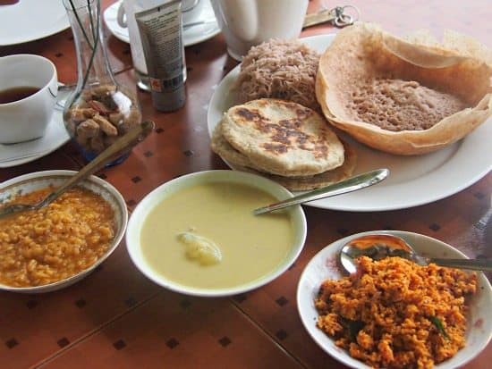 Breakfast in Sri Lanka