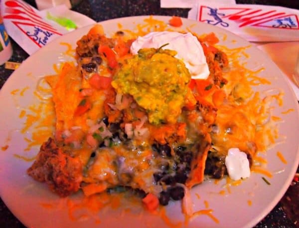 Nachos with fried oysters Eating in New Orleans With Kids