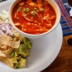 Food in Antigua Guatemala Tortilla soup food in Antigua Guatemala
