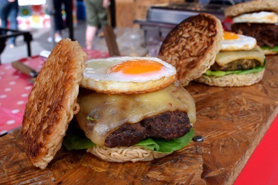 Greenwich Market Food Stalls Ramen noodle