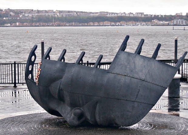  Cardiff Bay Wales UK Monument Sailors