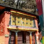 Exterior of the monastery in the Himalayas housing the yeti skull relic in Nepal