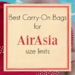 Best carry on bags for Air Asia size limits