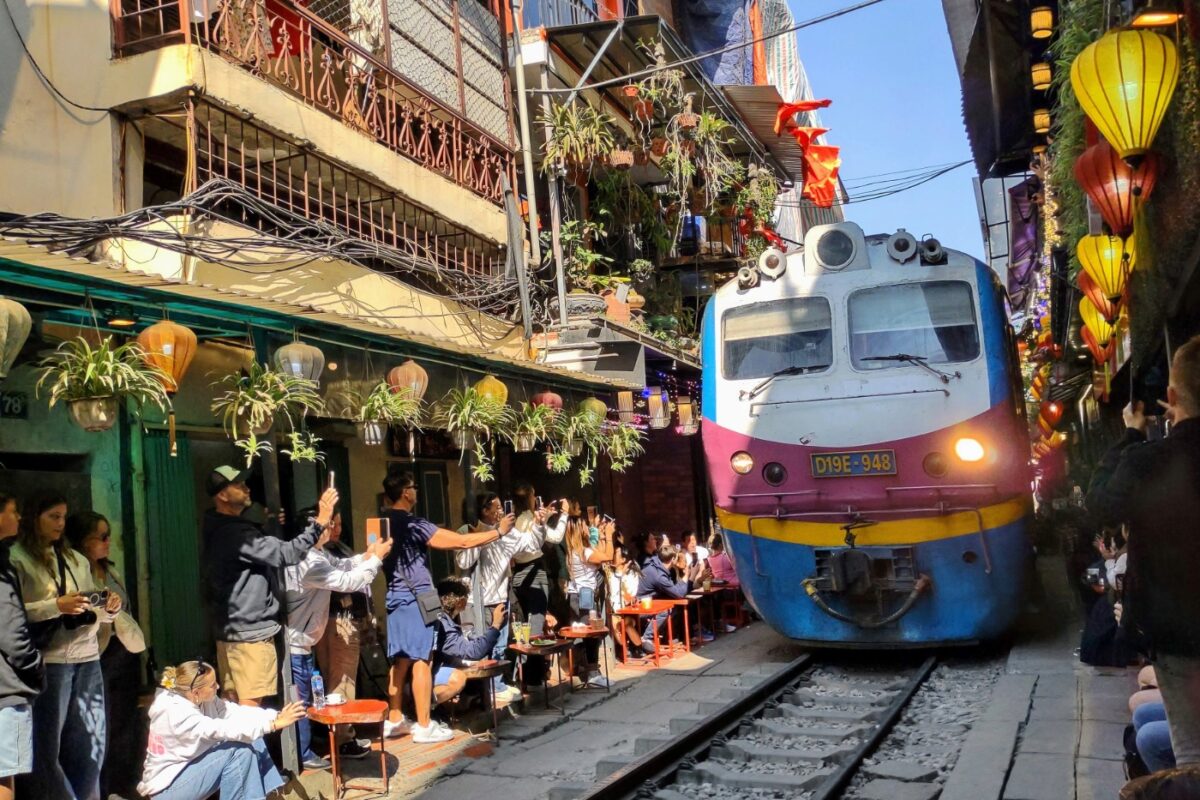 Vietnam train street is in Hanoi