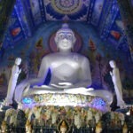 White Buddha in Blue Temple Near Chiang Rai Thailand