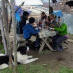 Dinner at the Sheep Station Village Hotel Breb Romanian Shepherd Dog