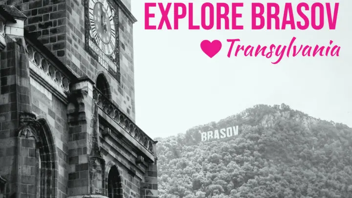 clock tower and brasov sign brasov transylvania
