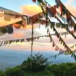 Sunset view from near the lookout tower Nagarkot