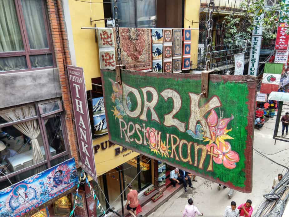 Thamel Khathmandu OR2K restaurant