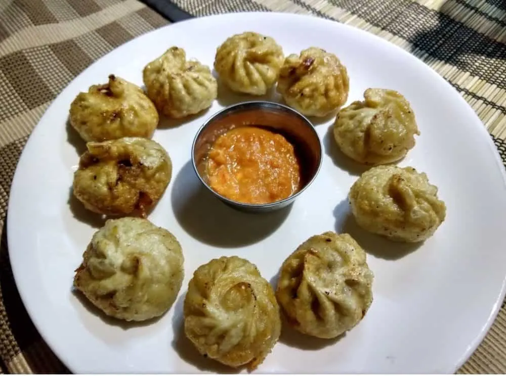 fried momos in thamel kathmandu, the best!