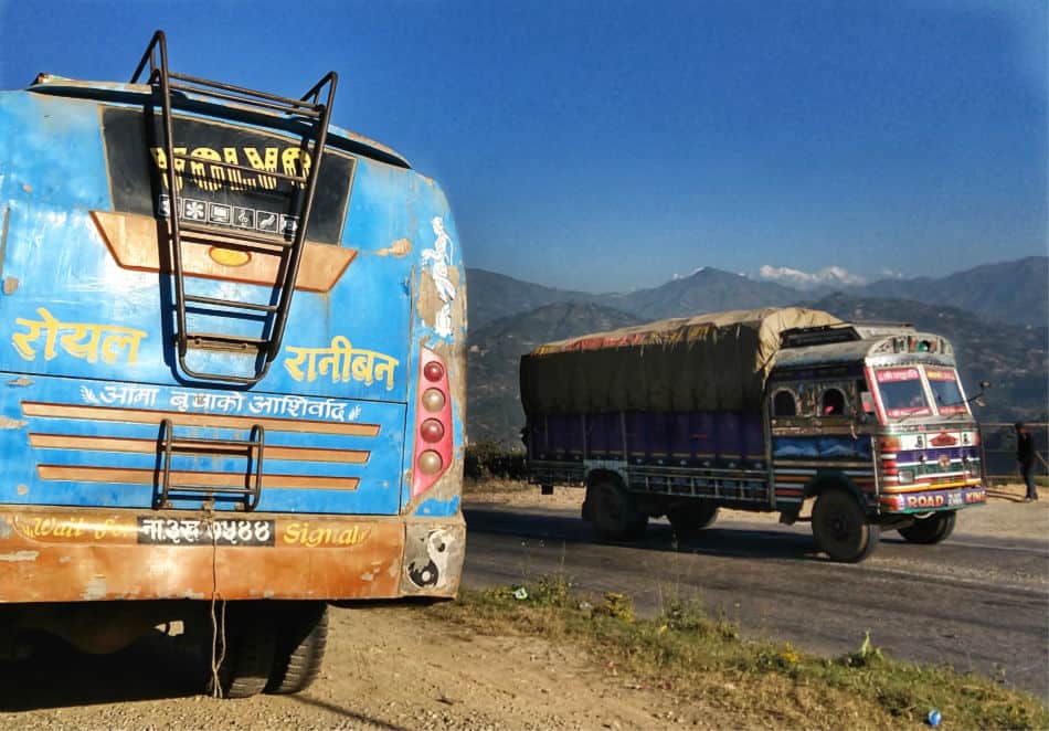 Getting to Chitwan National Park from Kathmandu by bus 