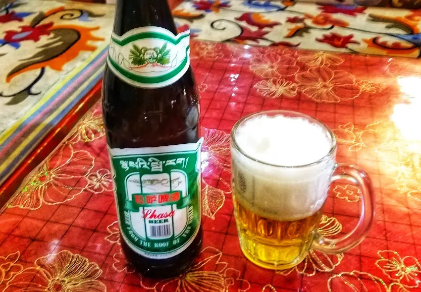 Tibetan beer Lhasa beer