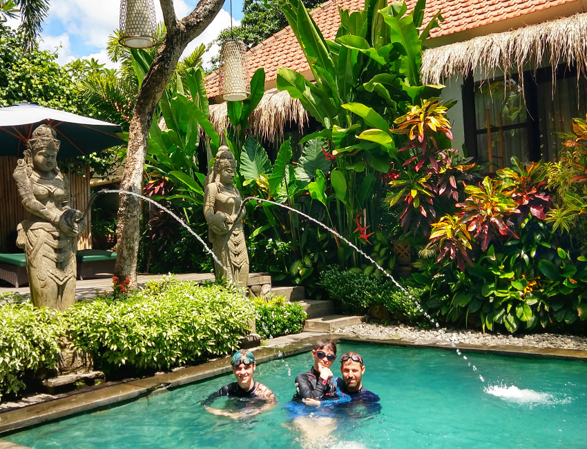 Beautiful Bali Pool and Gardens Bali Family Accommodation