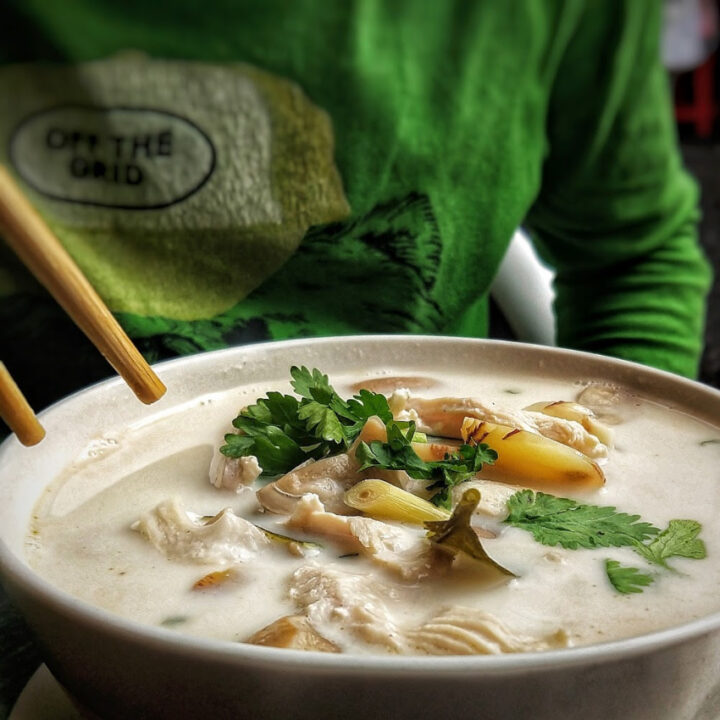 Thai food soup, not spicy