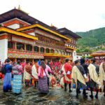Bhutan traditional dress robes costume men and women