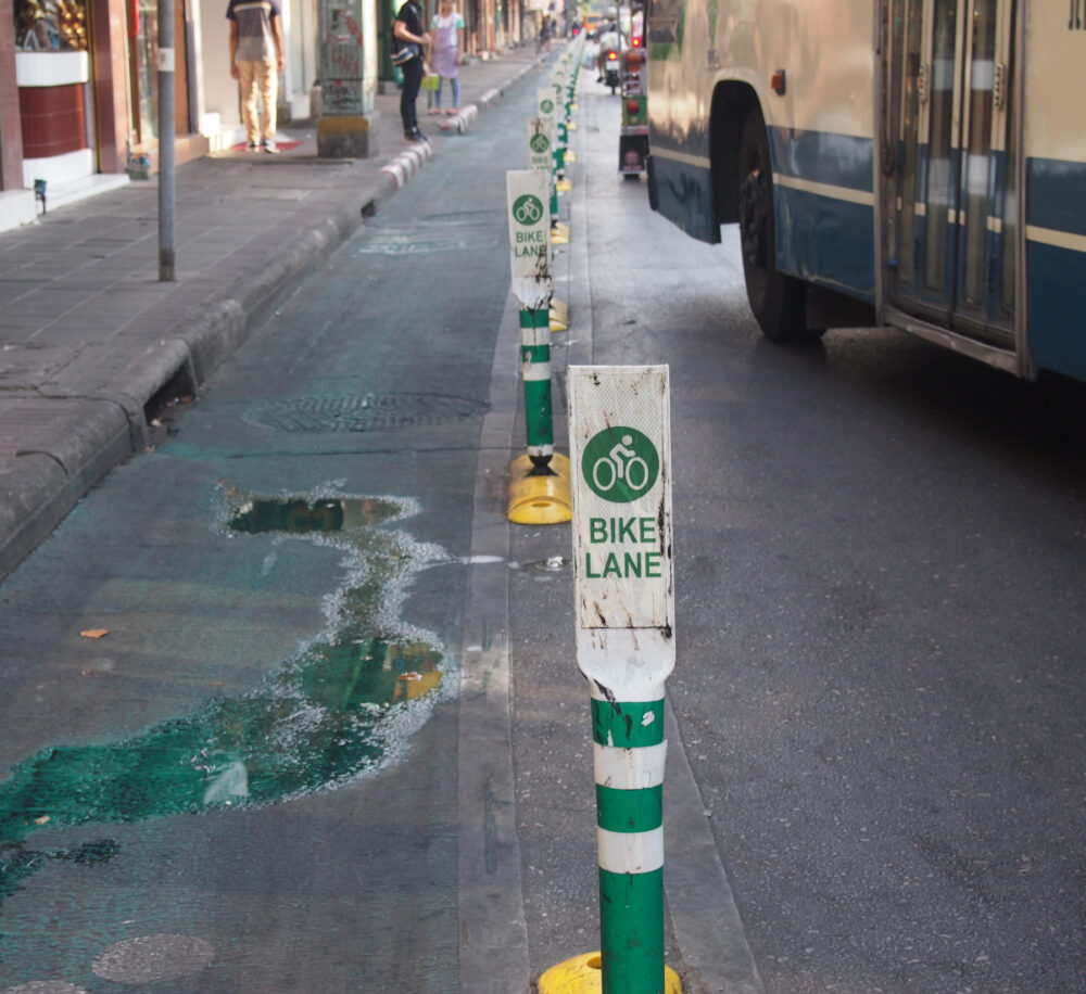 Bike lanes in Thailand