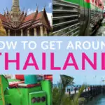 how to get around thailand