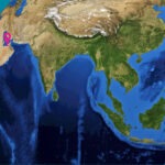 Where is UAE on the map? Globe showing UAE's position in Asia