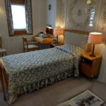 Visiting the Royal Yacht Britannia in Edinburgh The Queen's bedroom on the Royal Yacht Britannia.