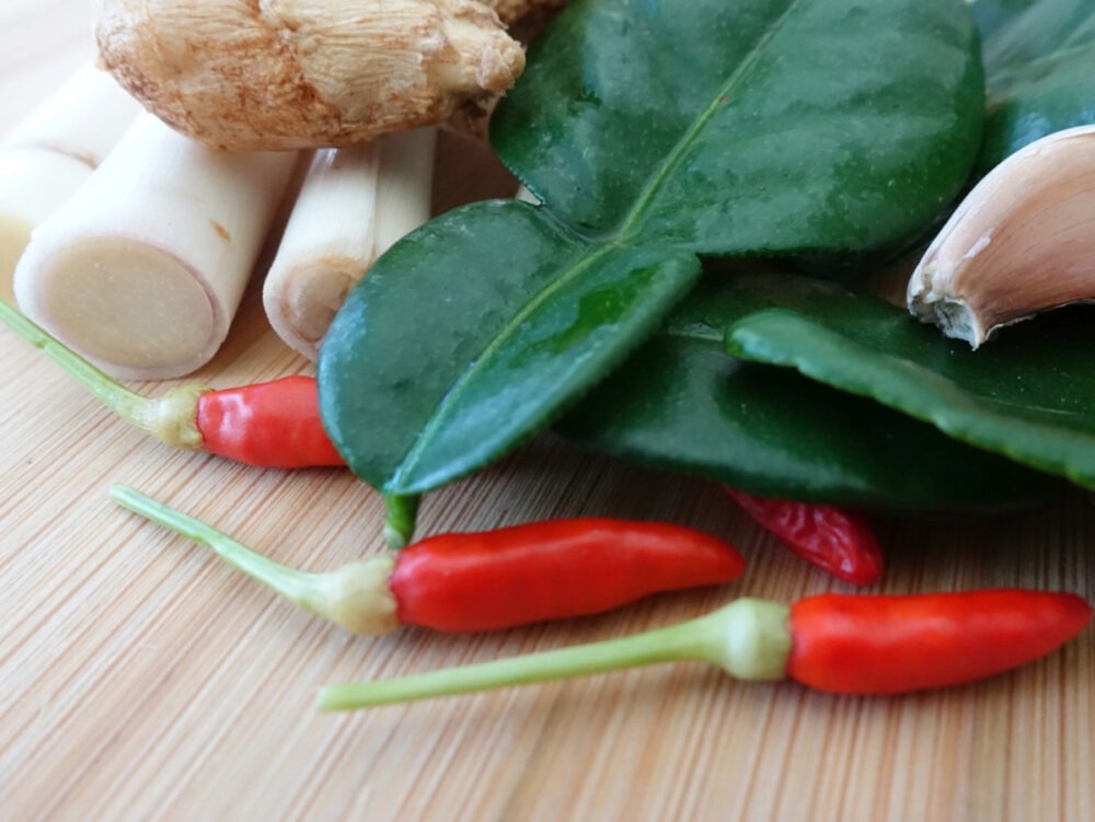 Thai food typical spices