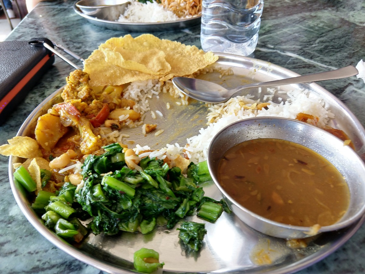typical dal bhat Nepal