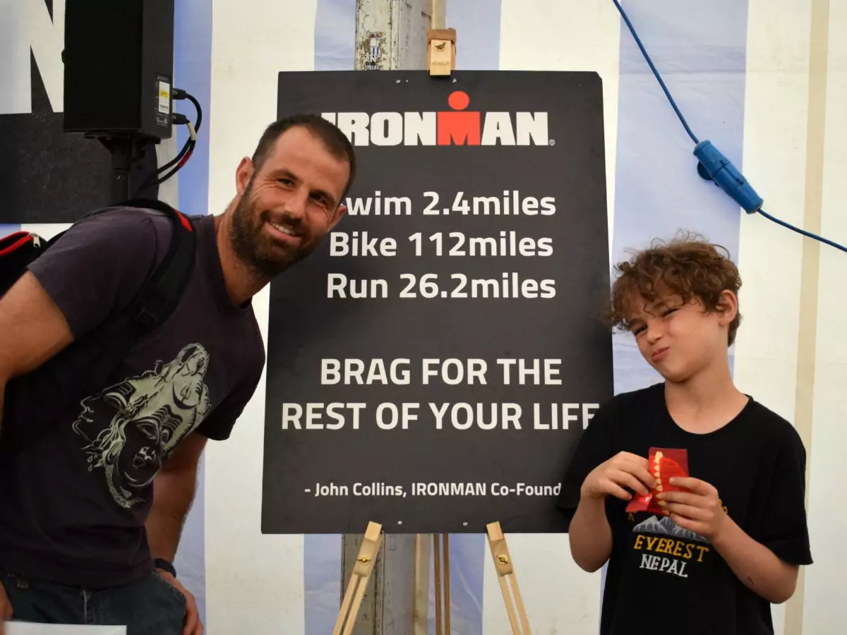 travel to take parts in sports ironman triathlon