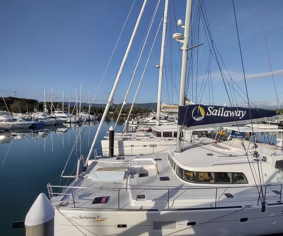 Boats in Port Douglas marina