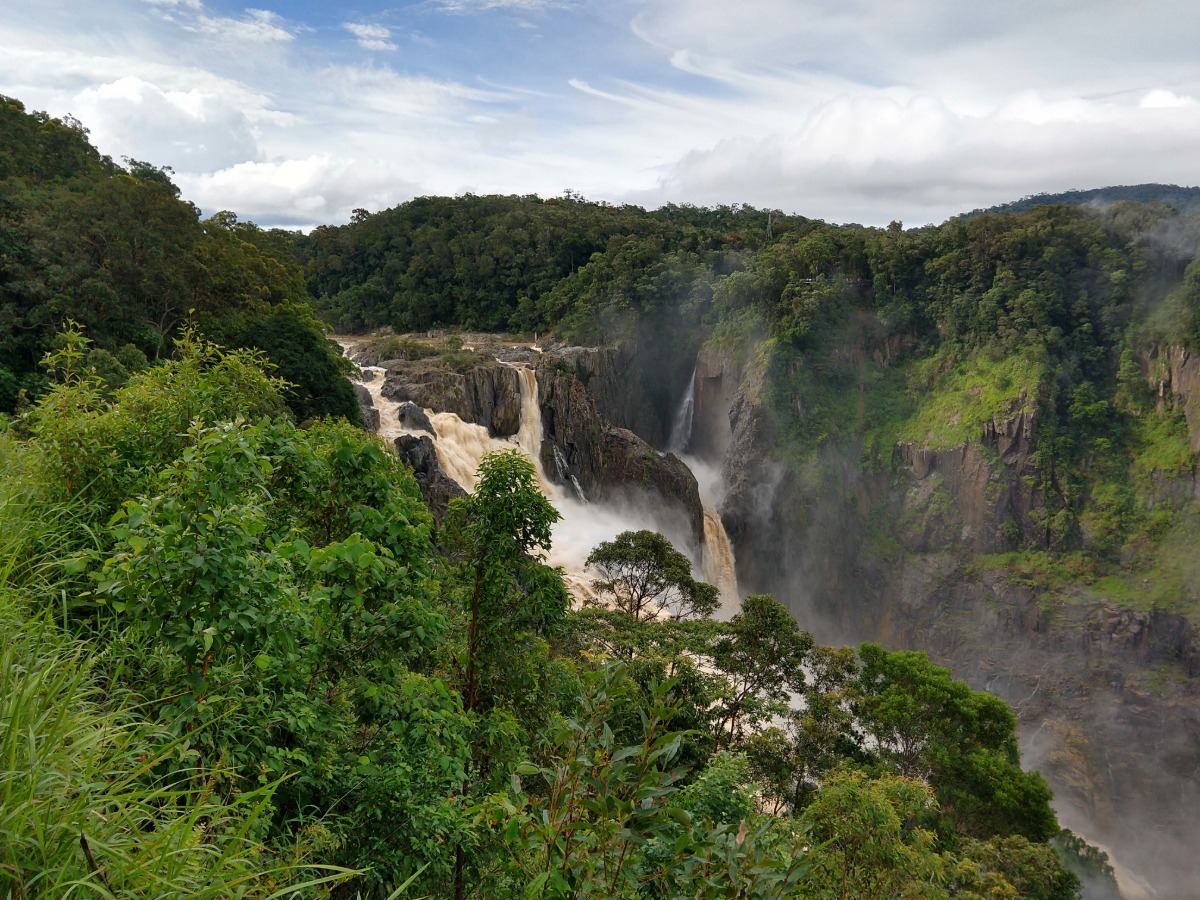 Barron River Falls in flood