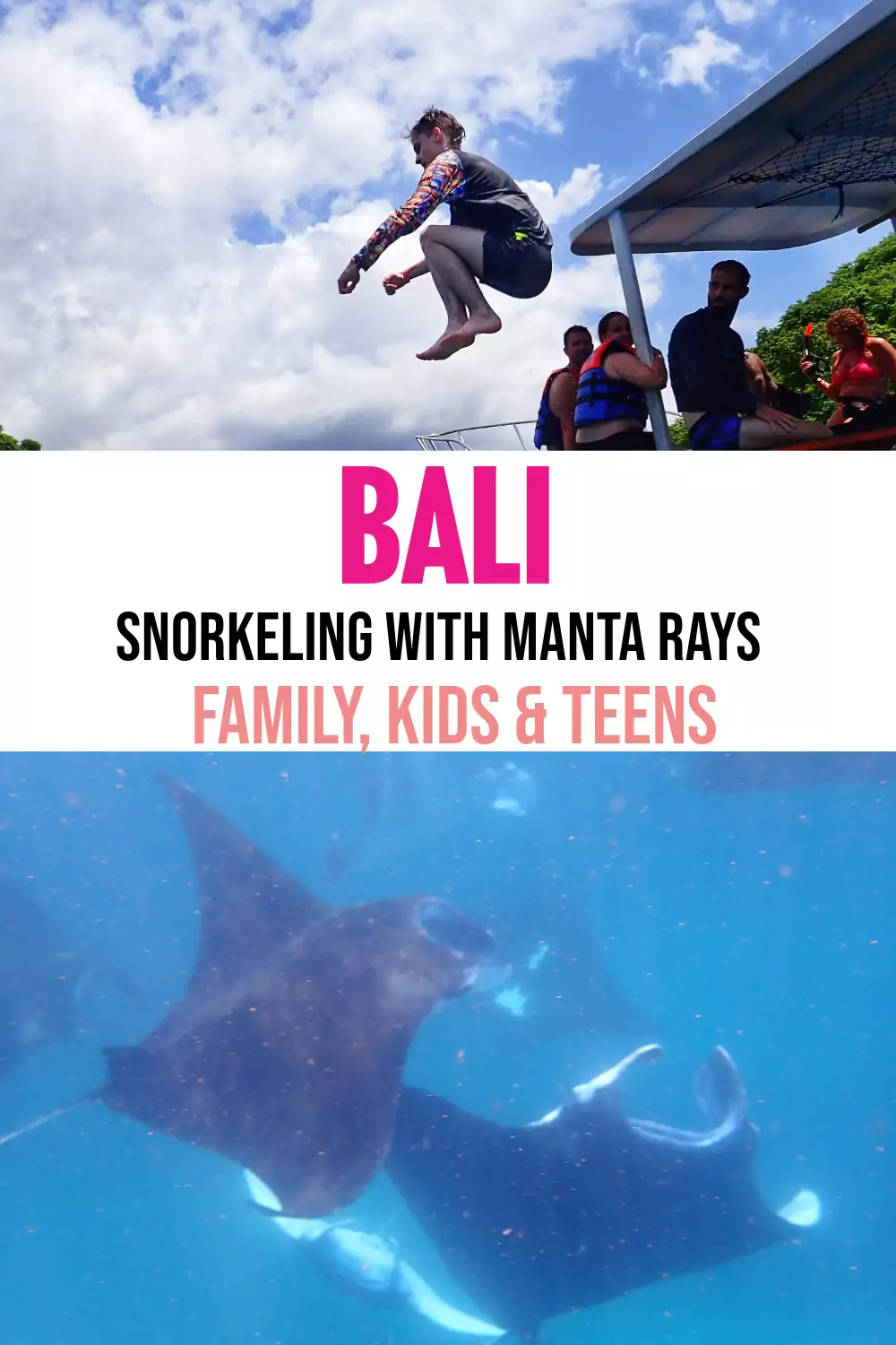 SWIM WITH MANTA RAYS IN BALI