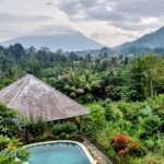 Sidemen Vali, view of Mount Agung
