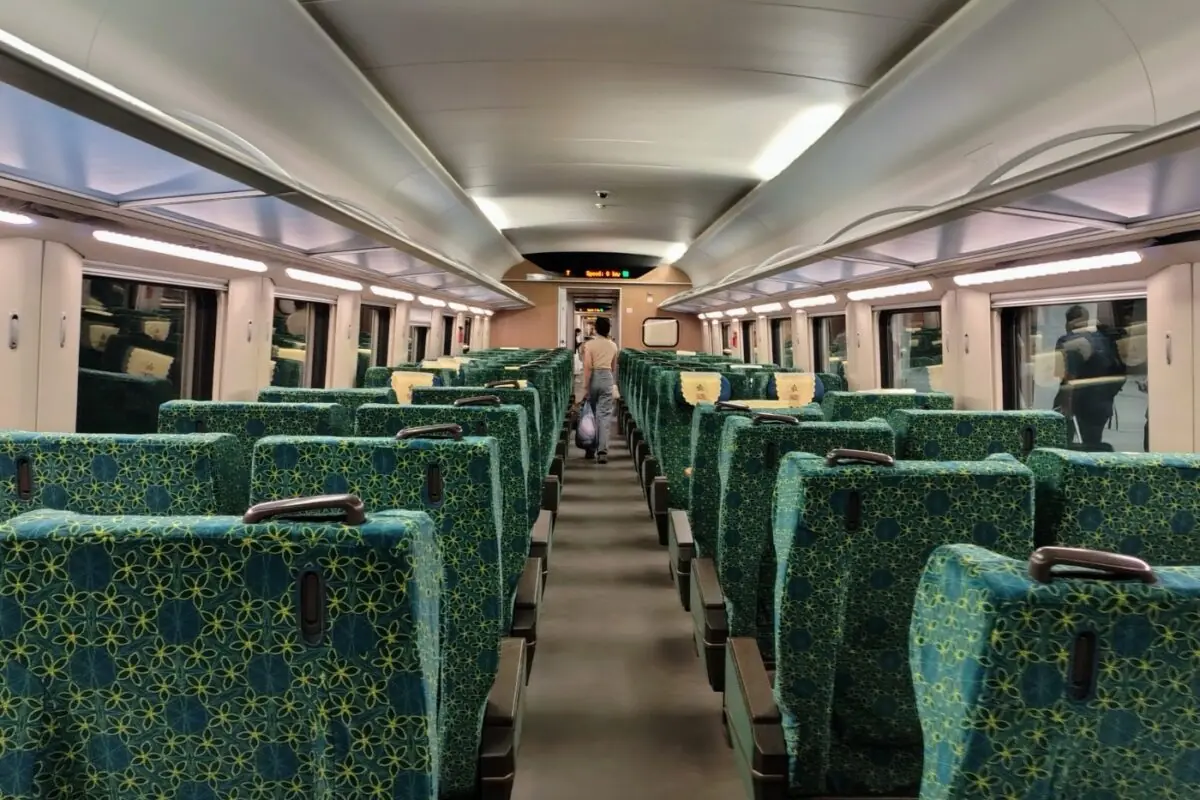 Laos LCR Railway first class seats