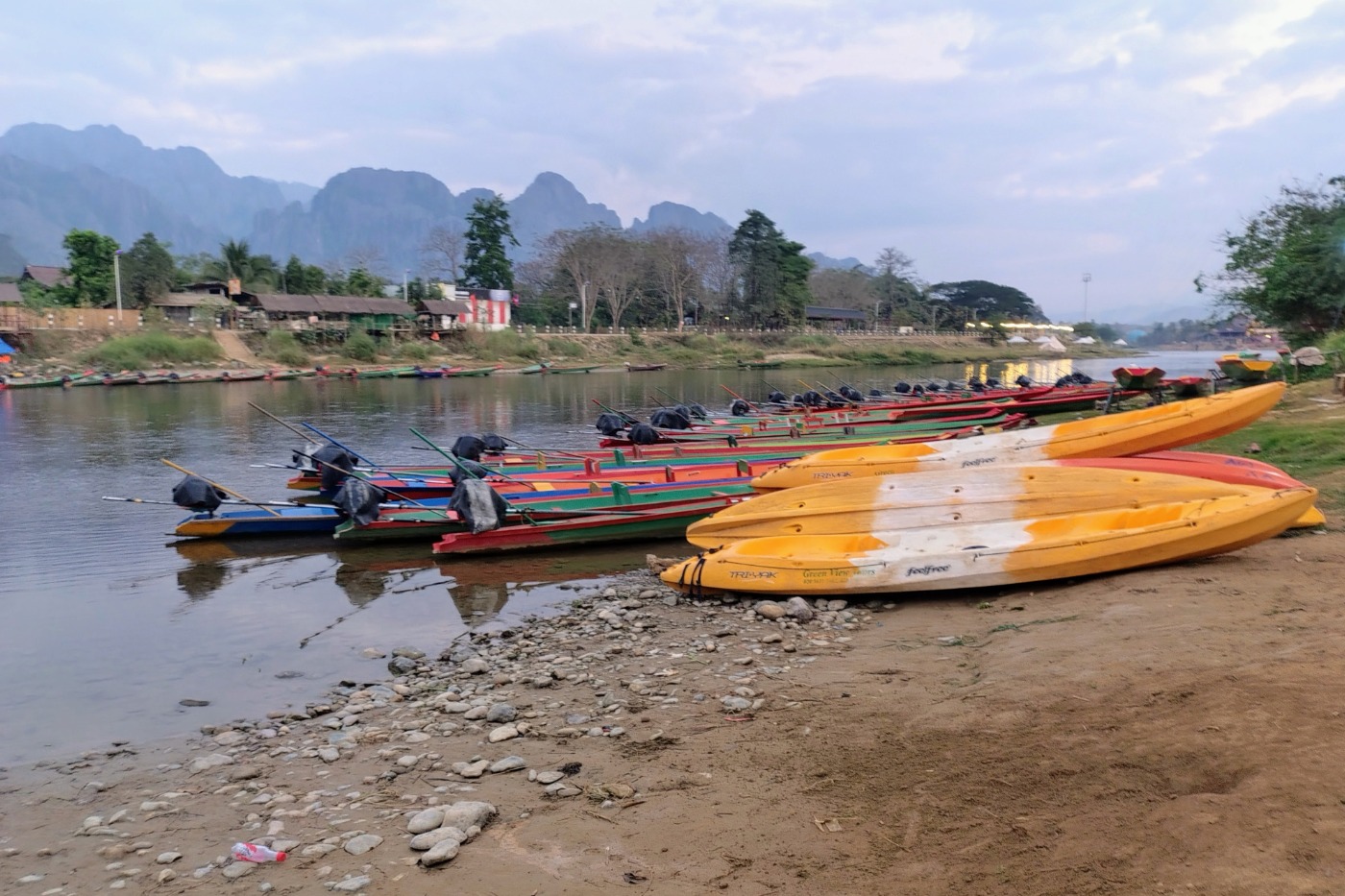 Kayaking, Tubing and Caving in Vang Vieng, With Kids