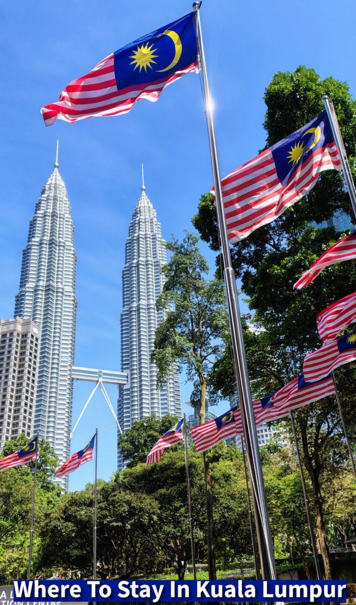 Kuala Lumpur Towers and Malaysia Flag