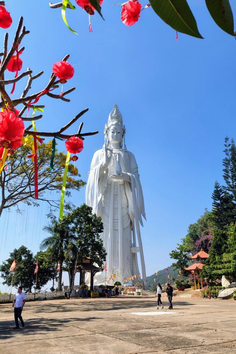Giant lady buddha statue near da lat