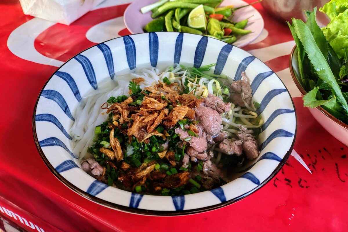 Traditional Laotian Street Food - noodle soup