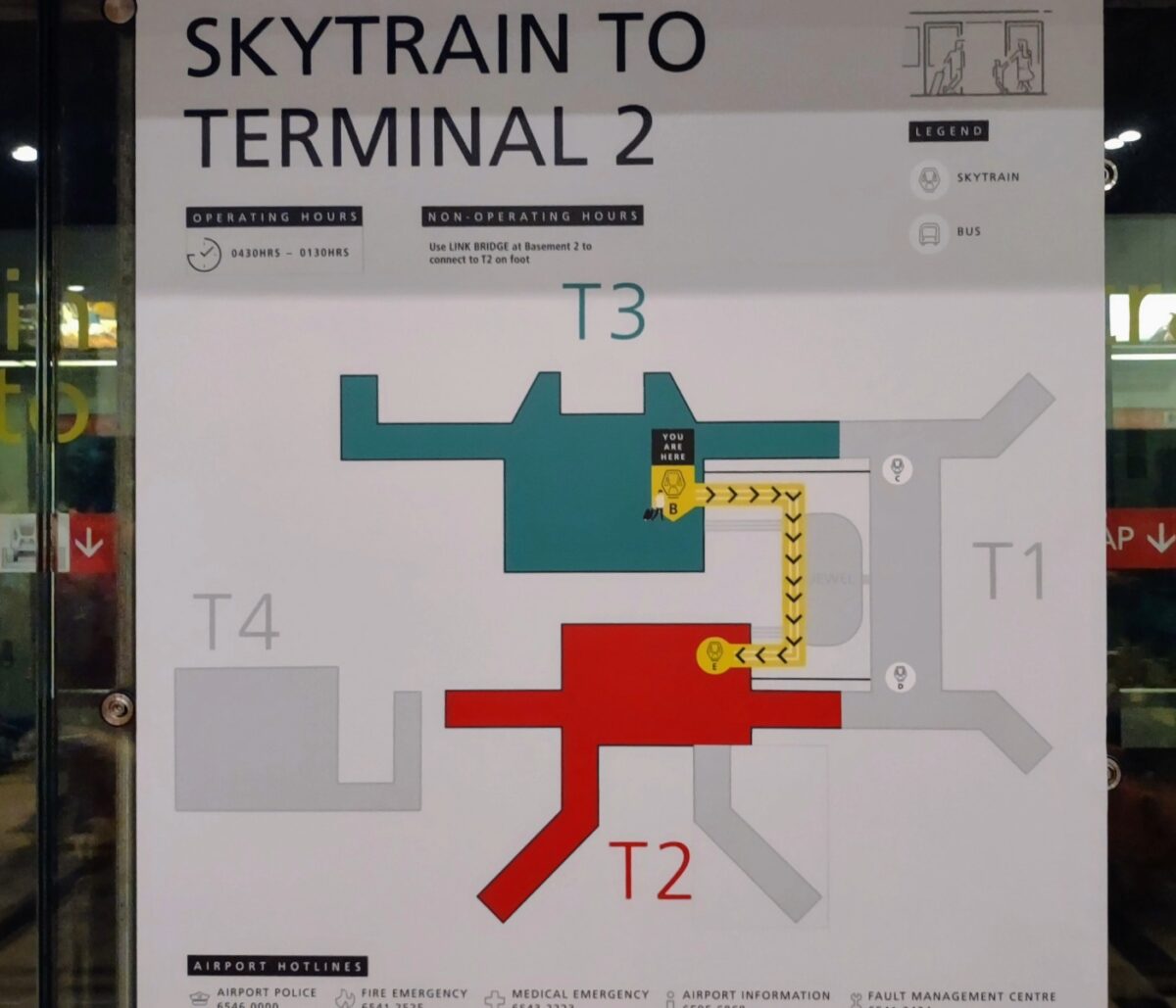 Singapore Airport Map